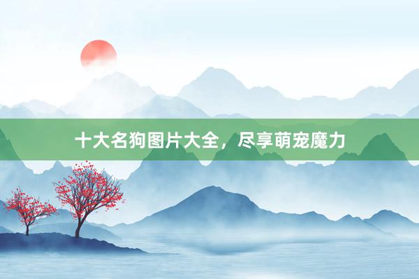 十大名狗图片大全，尽享萌宠魔力